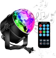 Amazon Com Disco Ball Led Party Lights Ttf Sound Activated Led Rgb Strobe Light 7 Color Modes Party Supplies For Halloween Dance Party Dj Club Karaoke Decoration Musical Instruments