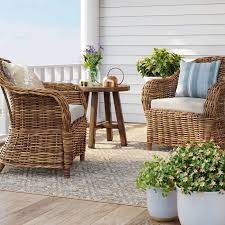 Eldridge Patio Chat Set Brown Smith Hawken In 2020 Porch Furniture Layout Small Balcony Decor Porch Furniture