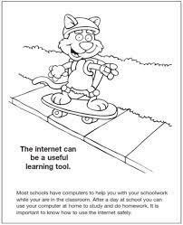 Swimming safety coloring pages and print for free. Internet Safety