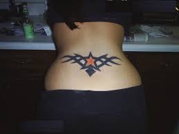 You can also have a temporary lower back tattoo and for this, the best choice is watercolor tattoos or pastel tattoos like this watercolor whale tattoo design. Lower Back Star Tattoo Designs