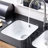 Every kitchen is sure to be equipped with a sink and can be made from various materials such as steel, cast iron, and ceramic. 1