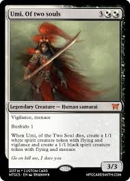 Le bushido est une capacité déclenchée qui rend les créatures plus puissantes si elles affrontent d'autres créatures au combat. Custom Spirit Card For Sorin Grim Visitor Gpc Mtg Amino
