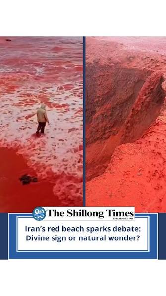 A video of a beach in Iran turning bright red during heavy rainfall has  gone viral, with social media users dubbing the phenomenon ‘blood rain’.  While some found it fascinating, others were alarmed. ...