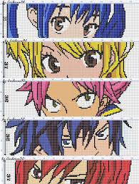 Fairy Tail Pixel Art Grid Anime Pixel Art Pixel Art Pokemon