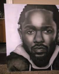 Had to do another for Super Bowl. Ready for that Kendrick halftime show.  36x36 acrylic, up and airbrush of @kendricklamar, its for sell, tag him  please, #kyngdomart #blackartist #fyp ...