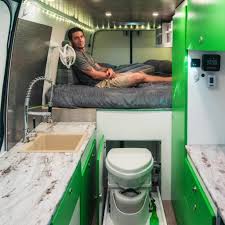Here are the five best toilet and shower alternatives to a full bathroom in your camper van or rv. 11 Camper Vans With Bathrooms Toilet Shower Inspiration For Off Grid Living Bearfoot Theory