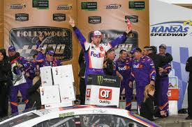 Driveraverages.com has results for kansas from the september 30, 2001 (protection one 400) to the october 18, 2020 (hollywood casino 400). Nascar Denny Hamlin Wins At Kansas Brad Keselowski Out Of Playoffs