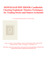 Download Pdf Ebook Candlestick Charting Explained Timeless