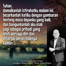 Arti sayang menurut mario teguh. Mario Teguh Saat Anda Mengatakan Terlanjur Sayang Facebook