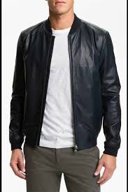 Mens Navy Blue Lambskin Leather Jacket Bomber Size S M L Xl 2xl Custom Made Thebombayleatherco Leather Bomber Jacket Stylish Leather Jacket Bomber Jacket Men