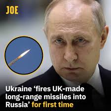 It comes just hours after Ukraine fired US missiles into Russia.