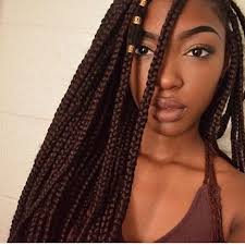 Medium Black And Brown Braids Brown Medium Size Box Braids Brown Box Braids Braided Hairstyles Hair Styles
