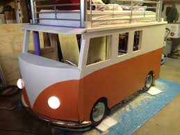 Vw Bus Bed Build Bed Steps Kid Beds Volkswagen
