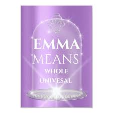 Emma Name Meaning Diamond Birthday Purple Invitation Zazzle Com In 2020 Purple Invitations Purple Birthday Names With Meaning