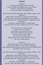 Royals Lyrics By Lorde Royals Lyrics Lyrics Lorde