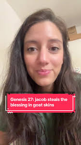 Isaac's blind. Rebekah plots. Jacob fakes being Esau with goat, skins ...