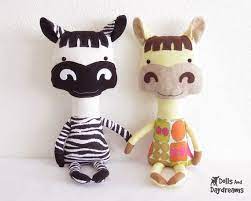 Horse Pony Zebra Pdf Sewing Pattern Stuffed Animal Softie Zebra Sewing Pattern Dolls And Daydreams Soft Toy Patterns