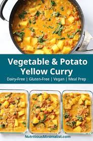 Yellow Curry With Vegetables Potatoes Recipe Vegan Curry Recipes Curry Recipes Curry Recipes Vegetarian