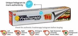 Silver Hindalco Freshwrapp Aluminium Foil 72 Meter, Packaging Type: Roll