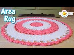 These crochet floor mats can be made for use around the home. Beautiful Area Rug Crochet Tutorial Youtube