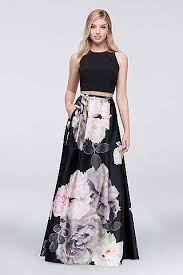 Two Piece Prom Dresses Crop Top Prom Dresses David S Bridal Crop Top Dress Prom David Bridal Prom Dress Prom Dresses Two Piece