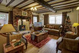 Cosy Christmas Setting At Cottage In The Dales Luxury Cottages In Yorkshire Luxury Holiday Cottages Inglenook Luxury Cottage