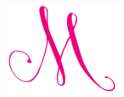 Then connect two cursive b's, and end with an attached cursive y. Amazon Com Stikart Cursive Script Letters For Personalized Custom Name Wall Decals Capital Letter M Pink Baby