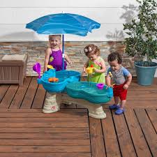 Step2 table and chair set with umbrella. Step2 Spill Splash Seaway Water Table Costco