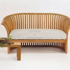 Sofa set for your drawing room: Curved Teak Sofa In Teak Wood For Traditional Homes In Mumbai