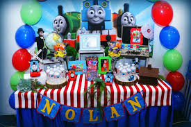 Birthday Thomas The Train Party Ideas Thomas And Friends Birthday Party Ideas Photo 1 Of 17 Thomas The Train Birthday Party Trains Birthday Party Thomas Birthday