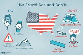 The united states of america is a large country in north america, often referred to as the usa, the u.s the five lakes span hundreds of miles, bordering the states of minnesota, wisconsin, illinois. Dos And Don Ts For Foreign Travelers In The Usa