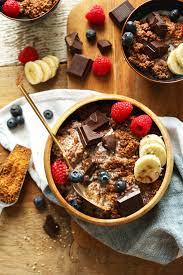 Chocolate Quinoa Breakfast Bowl Minimalist Baker Recipe Breakfast Bowls Fast Food Breakfast Quinoa Breakfast Bowl