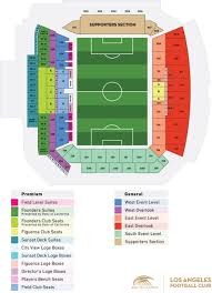 Stadium Seating Map Los Angeles Football Club
