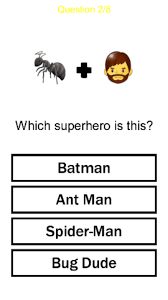 The movie trivia questions and answers are new ones, but if you did well on the previous article sections, you should know the answers to these. Emoji Quiz Try To Guess The Emojis For Android Apk Download