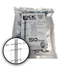 The is the ideal height above the little nub sticking out of the t post. Lockjawz Spring Wire Clips