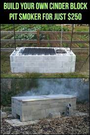 Build A Cinder Block Pit Smoker For 250 Cinder Block Fire Pit Fire Pit Cinder Block