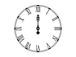 Print On Cardstock For New Year S Decorations Clock Face New Year Clock New Years Eve Decorations