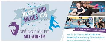 Airfit Spring Dich Fit Airhop Trampolinpark Fit Laufband Fitness