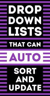 Excel Drop Down Learn How To Make Data Validation Lists That Can Sort And Update Auto Excel Shortcuts Microsoft Excel Microsoft Excel Tutorial