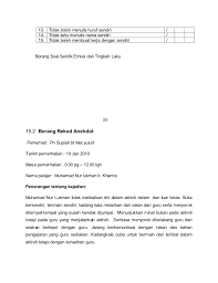 Tetapi tenang saja kamu masih bisa mengganti isinya dari tkj ke jurusan yang kamu miliki sekarang. Contoh Laporan Kajian Kes Tingkah Laku Cute766