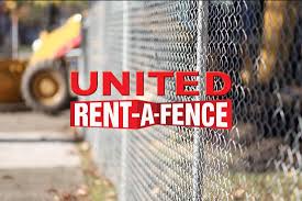 Fenced lot with access to the easement in t. Fence Rental Chicago Il United Rent A Fence