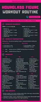 Hourglass Figure Workout Plan Hourglass Workout Workout Programs For Women Hourglass Figure Workout