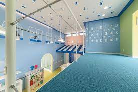 歯科医院 内装 こども歯科 こども矯正歯科 小児歯科 インテリアデザイン たけし矯正こども歯科 建築 店舗デザイン 名古屋 スーパーボギー 小児 歯科 矯正歯科