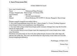 Contoh surat resign pengunduran diri pada artikel sebelumnya kita telah membahas secara lengkap mengenai surat pernyataan yang baik dan benar dan pada kesempatan ini kita akan membahas jenis surat lainnya yang tak kalah diperlukan yakni surat resign atau pengunduran diri dari pekerjaancontoh surat. 19 Contoh Surat Pernyataan Diri Cpns Kerja Kesanggupan Dll