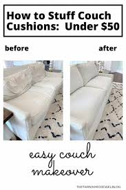 How To Stuff Saggy Couch Cushions