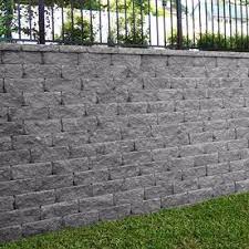 16 In L X 6 In H X 10 In D Gray Charcoal Retaining Wall Block Lowes Com Retaining Wall Retaining Wall Block Home Depot Retaining Wall
