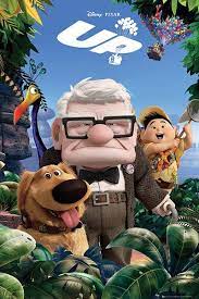 Poster Up Este Poster De La Pelicula Muestra A Los Personajes Clark Y Russell El Perro Dug A Kevin Y La Casa Filmes De Animacao Filmes Pixar Filmes Infantis