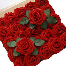 Check spelling or type a new query. Amazon Com Derblue 60pcs Artificial Roses Flowers Real Looking Fake Roses Artificial Foam Roses Decoration Diy For Wedding Bouquets Centerpieces Arrangements Party Home Decorations Home Kitchen