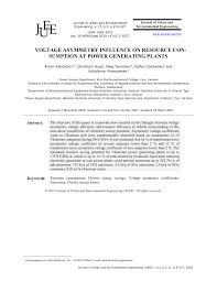 PDF) VOLTAGE ASYMMETRY INFLUENCE ON RESOURCE CONSUMPTION AT POWER  GENERATING PLANTS