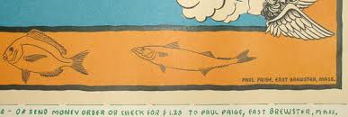 Map, Massachusetts, Cape Cod, Pictorial, Paul Paige, Vintage Print, c. 1940 